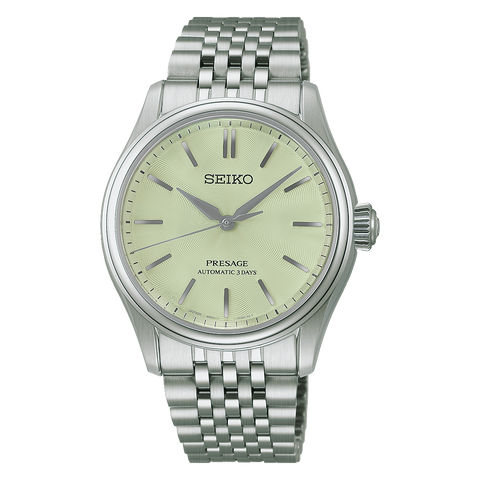 Seiko Presage Classic HCC002J1 pale mint-green dial, stainless steel case and bracelet