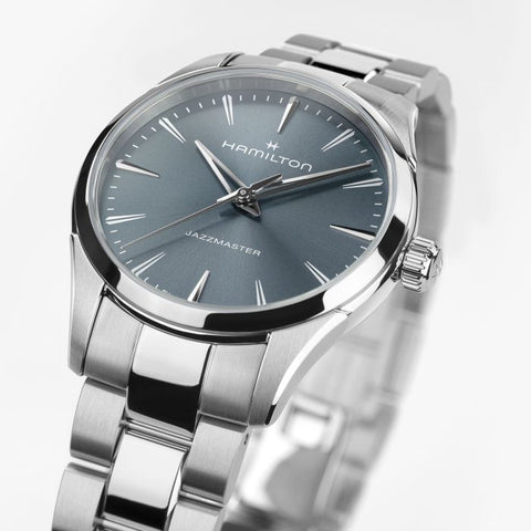 The Watch Boutique Hamilton Jazzmaster Quartz Blue Dial H32301141