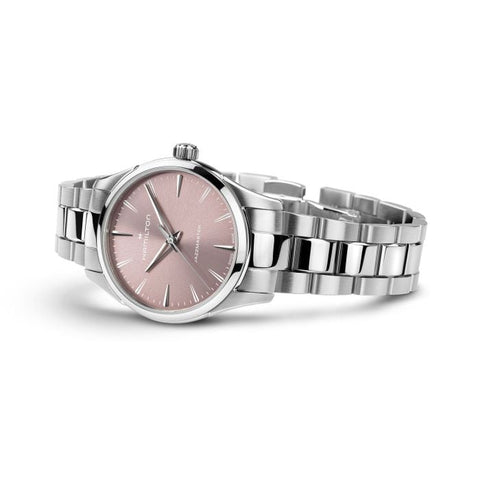 The Watch Boutique Hamilton Jazzmaster Quartz Pink Dial H32301171
