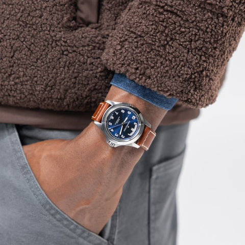 The Watch Boutique Hamilton Khaki Field King Day-Date Automatic Blue Dial H64475540
