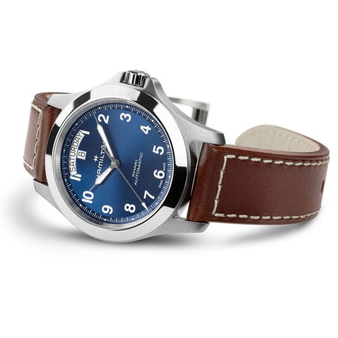 The Watch Boutique Hamilton Khaki Field King Day-Date Automatic Blue Dial H64475540