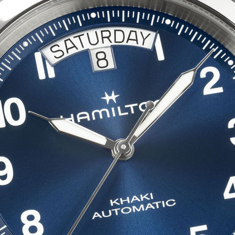 The Watch Boutique Hamilton Khaki Field King Day-Date Automatic Blue Dial H64475540