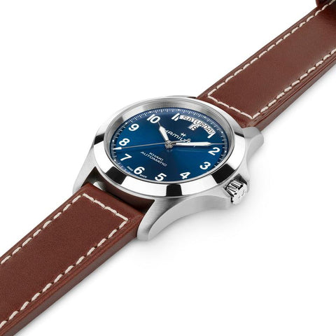 The Watch Boutique Hamilton Khaki Field King Day-Date Automatic Blue Dial H64475540