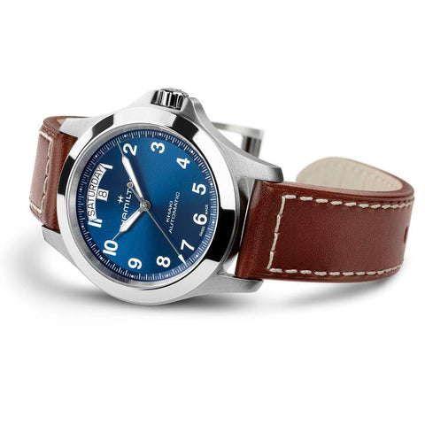 The Watch Boutique Hamilton Khaki Field King Day-Date Automatic Blue Dial H64475540