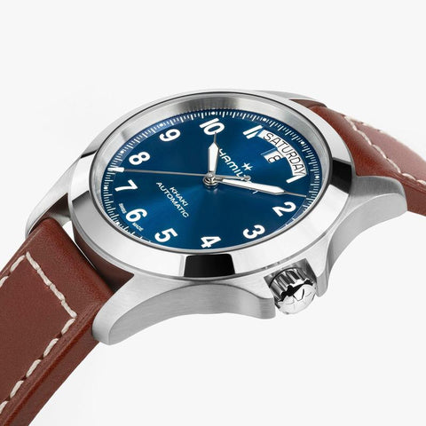 The Watch Boutique Hamilton Khaki Field King Day-Date Automatic Blue Dial H64475540