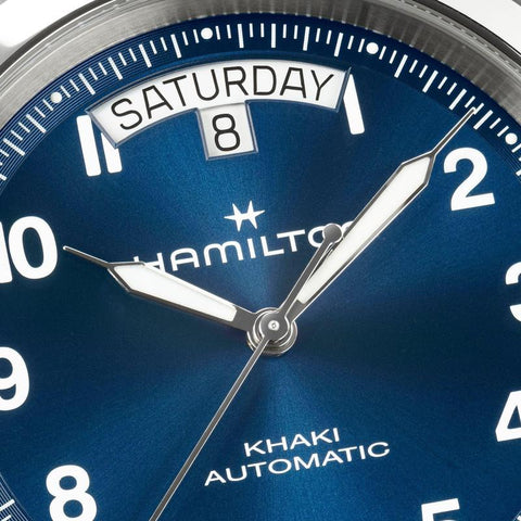 The Watch Boutique Hamilton Khaki Field King Day-Date Automatic Blue Dial H64475540