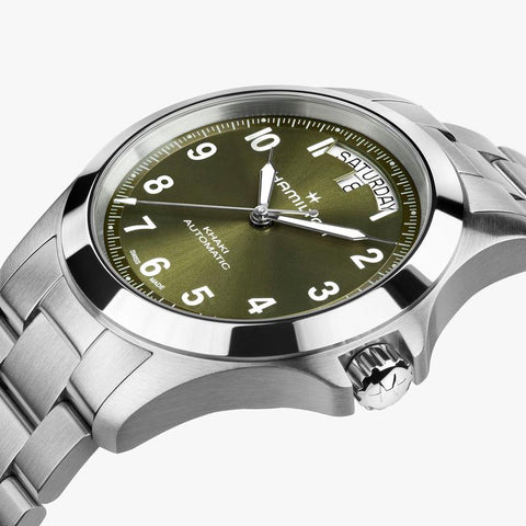 The Watch Boutique Hamilton Khaki Field King Day-Date Automatic Green Dial H64475160