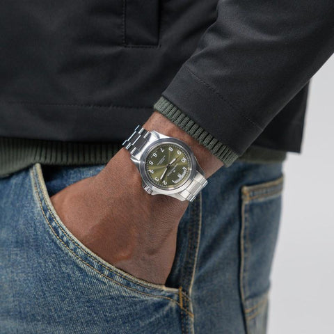 The Watch Boutique Hamilton Khaki Field King Day-Date Automatic Green Dial H64475160
