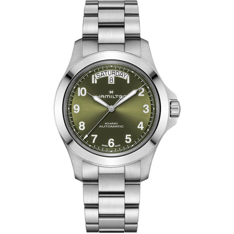 The Watch Boutique Hamilton Khaki Field King Day-Date Automatic Green Dial H64475160