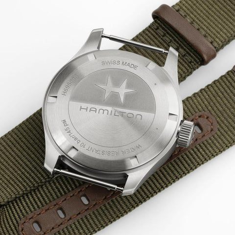 The Watch Boutique Hamilton Khaki Field Mechanical White Dial Men's Watch H69509910