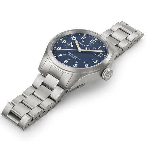 The Watch Boutique Hamilton Khaki Field Power Reserve Mechanical Blue Dial H69509140