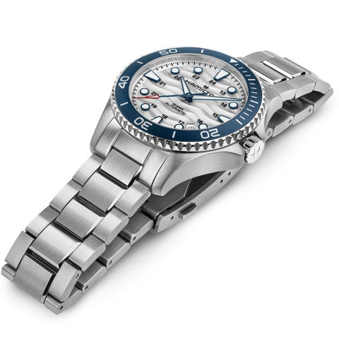 The Watch Boutique Hamilton Khaki Navy Scuba Auto Automatic White Dial H82425110