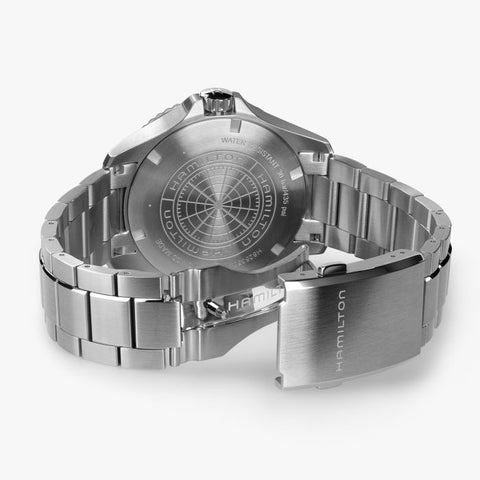 The Watch Boutique Hamilton Khaki Navy Scuba Auto GMT Automatic Blue Dial H82535140