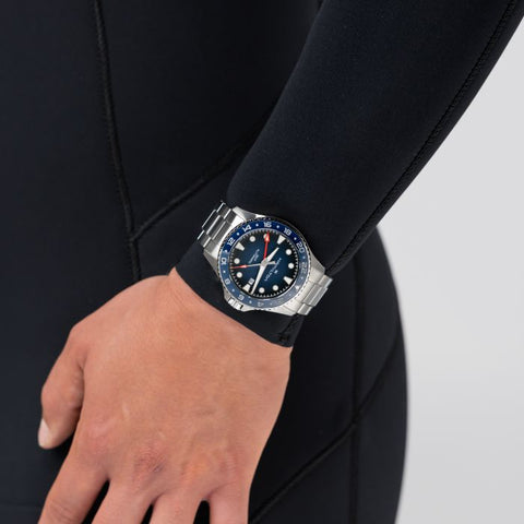 The Watch Boutique Hamilton Khaki Navy Scuba Auto GMT Automatic Blue Dial H82535140