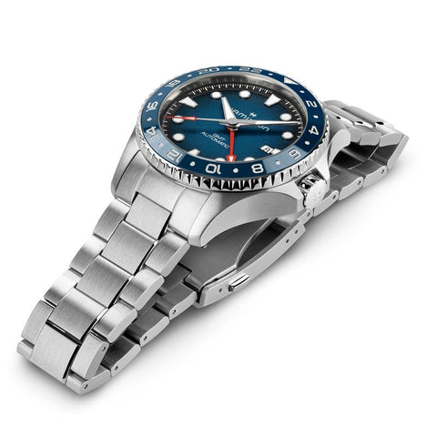 The Watch Boutique Hamilton Khaki Navy Scuba Auto GMT Automatic Blue Dial H82535140