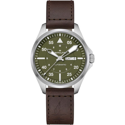 The Watch Boutique Hamilton Khaki Pilot Aviation Day Date Auto H64635560