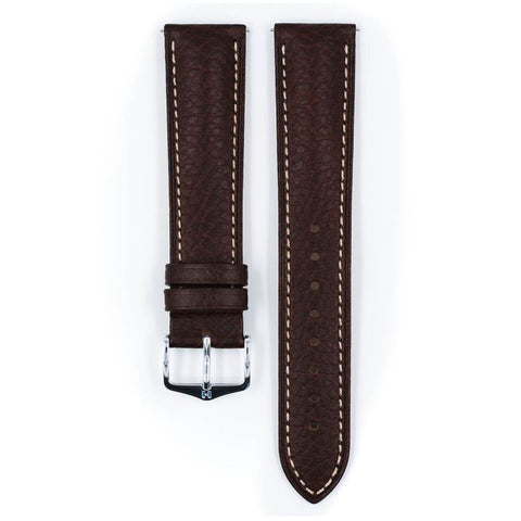 The Watch Boutique Hirsch BOSTON Calf Watch Strap in BROWN