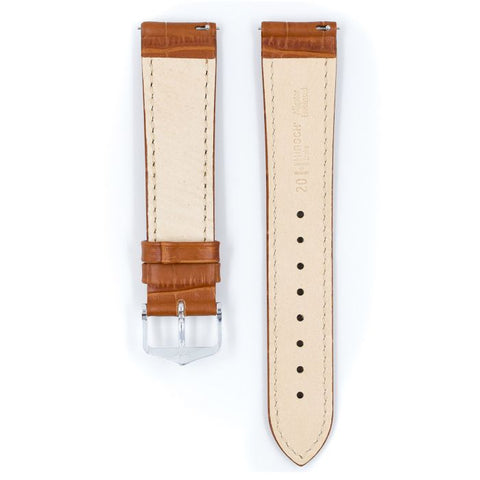 The Watch Boutique Hirsch DUKE Calf Watch Strap in HONEY
