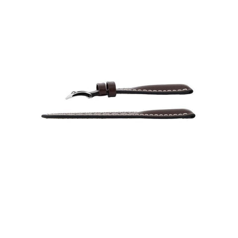 The Watch Boutique Hirsch HEAVY CALF Water-Resistant Calf Leather Watch Strap in BROWN