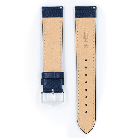 The Watch Boutique Hirsch KANSAS Calf Watch Strap in BLUE