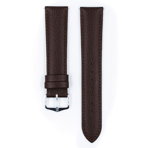 The Watch Boutique Hirsch KANSAS Calf Watch Strap in BROWN