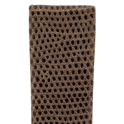The Watch Boutique Hirsch LIZARD Leather Watch Strap in BROWN