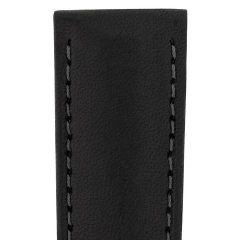 The Watch Boutique Hirsch MERINO Nappa Leather Watch Strap in BLACK