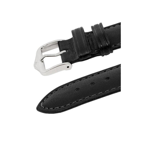 The Watch Boutique Hirsch MERINO Nappa Leather Watch Strap in BLACK