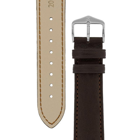 The Watch Boutique Hirsch MERINO Nappa Leather Watch Strap in BROWN