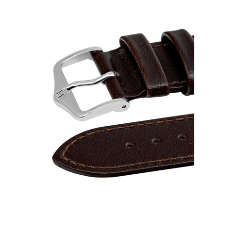 The Watch Boutique Hirsch OSIRIS Calf Leather Watch Strap in BROWN