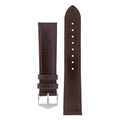 The Watch Boutique Hirsch OSIRIS Calf Leather Watch Strap in BROWN