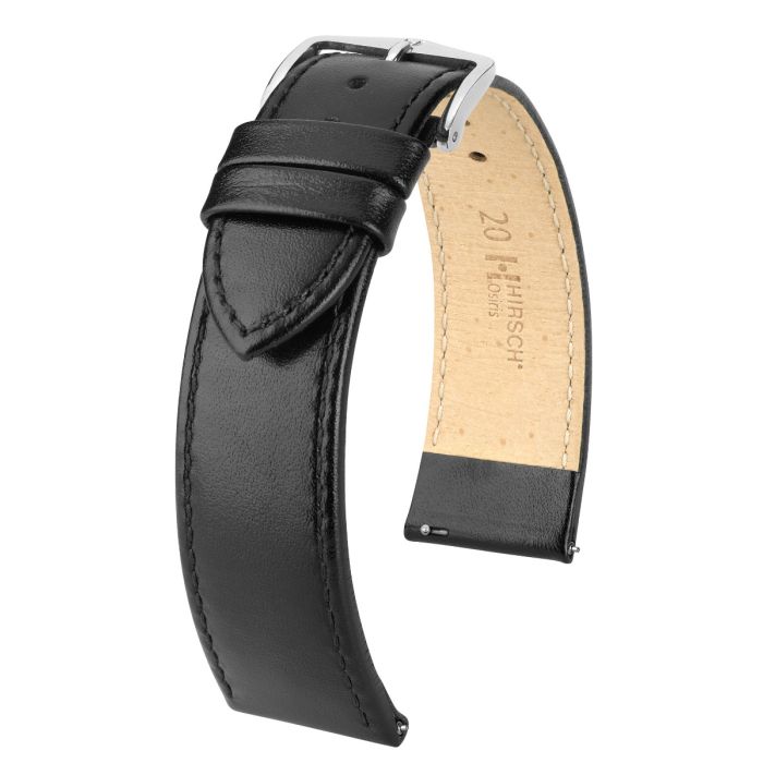 Hirsch OSIRIS Calf Watch Strap in BLACK SHINY – The Watch Boutique