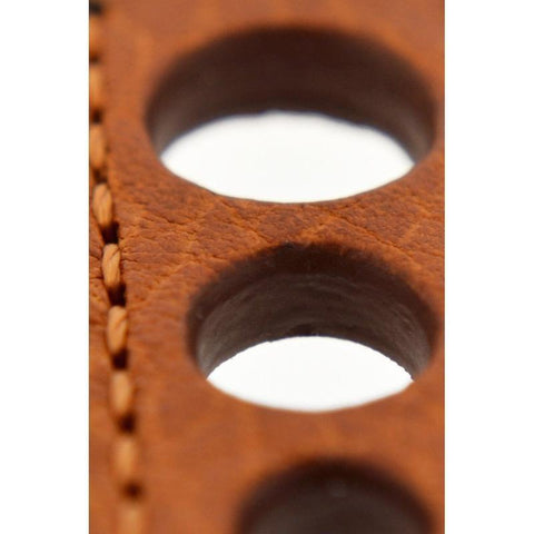 The Watch Boutique Hirsch RALLY Natural Leather Racing Watch Strap in GOLD BROWN