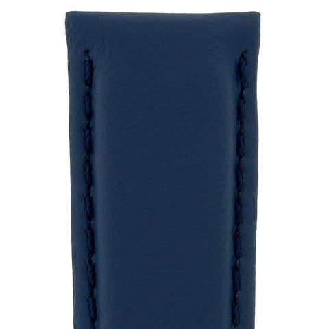 The Watch Boutique Hirsch RUNNER Water-Resistant Calf Leather Watch Strap in BLUE