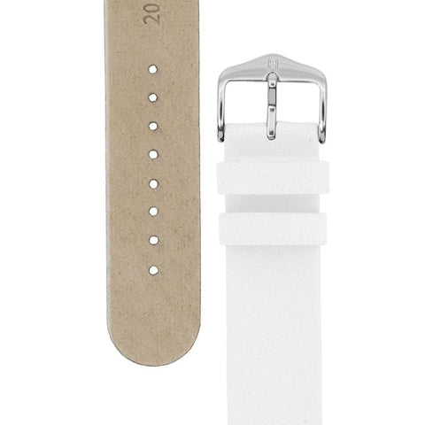 The Watch Boutique Hirsch SCANDIC Calf Leather Watch Strap in WHITE