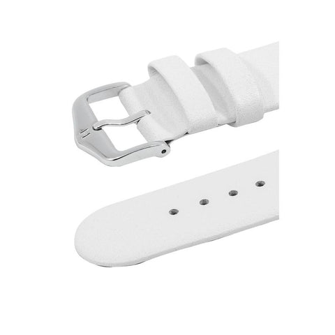 The Watch Boutique Hirsch SCANDIC Calf Leather Watch Strap in WHITE