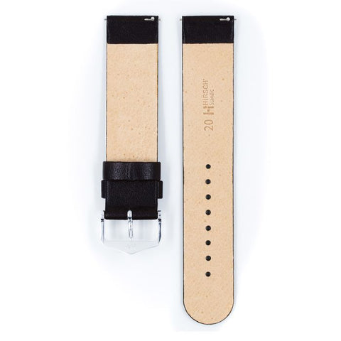 The Watch Boutique Hirsch SCANDIC Calf Watch Strap in BLACK