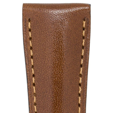 The Watch Boutique Hirsch SIENA Tuscan Leather Watch Strap in GOLD BROWN