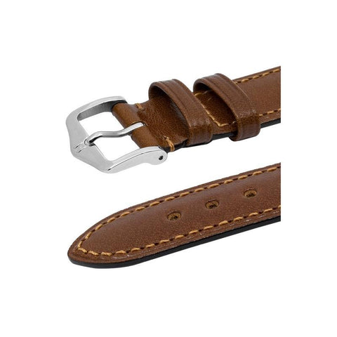 The Watch Boutique Hirsch SIENA Tuscan Leather Watch Strap in GOLD BROWN