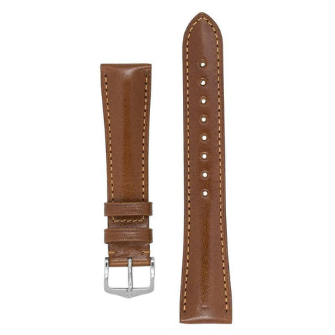The Watch Boutique Hirsch SIENA Tuscan Leather Watch Strap in GOLD BROWN