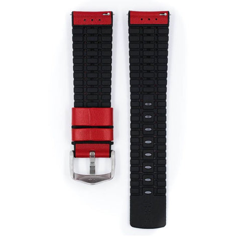 The Watch Boutique Hirsch TIGER Calf Watch Strap in RED