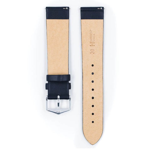 The Watch Boutique Hirsch TORONTO Calf Watch Strap in BLUE
