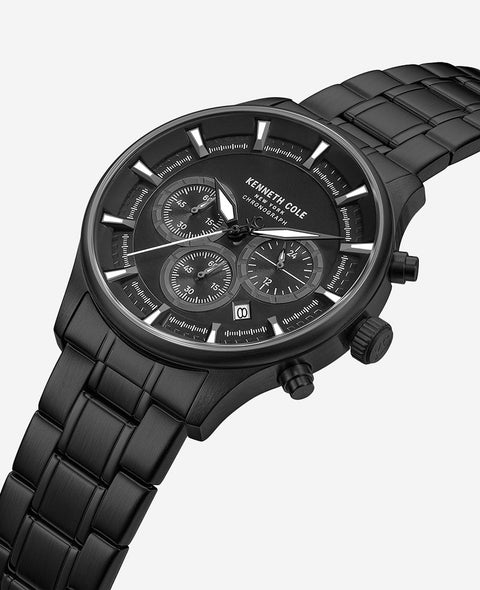 Kenneth Cole Automatic Black Skeleton Watch KCWGI0058402