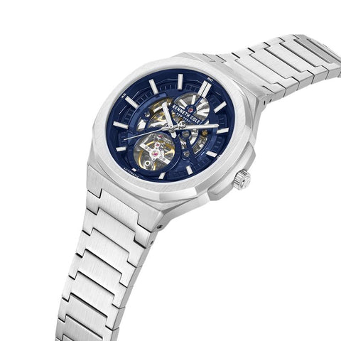 Kenneth Cole New York Automatic Men's Blue Dial 43.5mm Watch KCWGY0108301