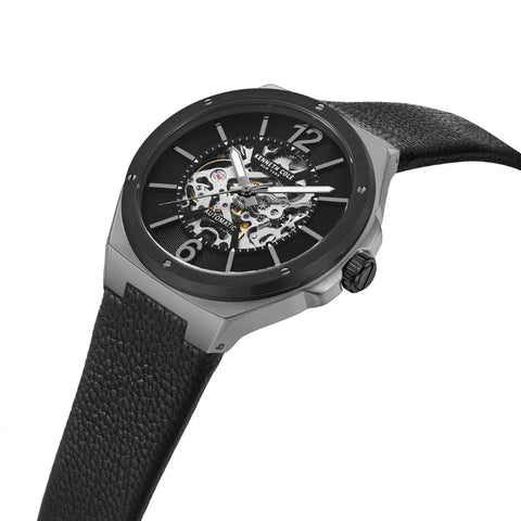 The Watch Boutique Kenneth Cole Gents Automatic Leather Watch KCWGE2220702