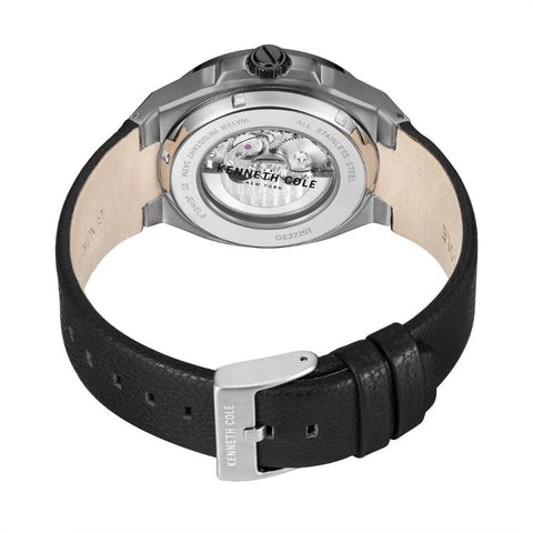 The Watch Boutique Kenneth Cole Gents Automatic Leather Watch KCWGE2220702