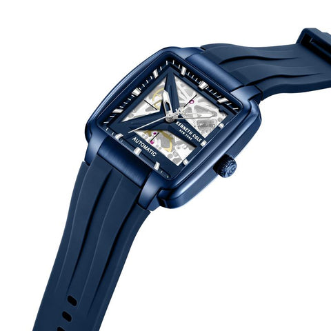 The Watch Boutique Kenneth Cole Gents Bushwick Silicone Strap Automatic Watch KCWGZ0089302