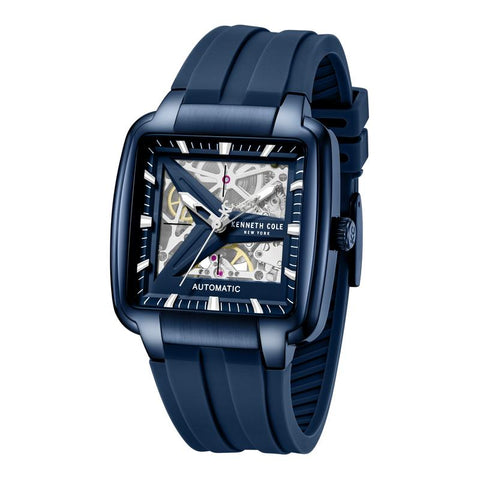 The Watch Boutique Kenneth Cole Gents Bushwick Silicone Strap Automatic Watch KCWGZ0089302