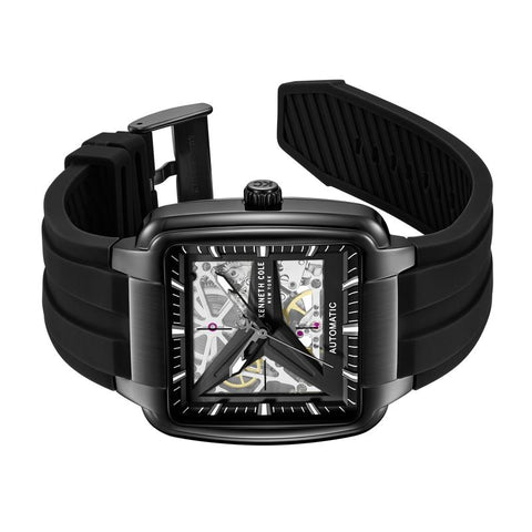 The Watch Boutique Kenneth Cole Gents Bushwick Silicone Strap Automatic Watch KCWGZ0089304