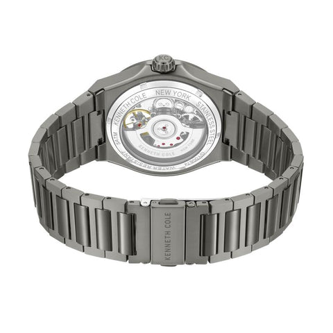 The Watch Boutique Kenneth Cole Gents Grey Stainless Steel Automatic Watch KCWGY0067403